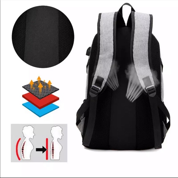 Gray backpack - Picture 2 of 5